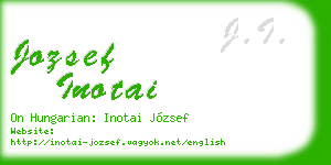 jozsef inotai business card